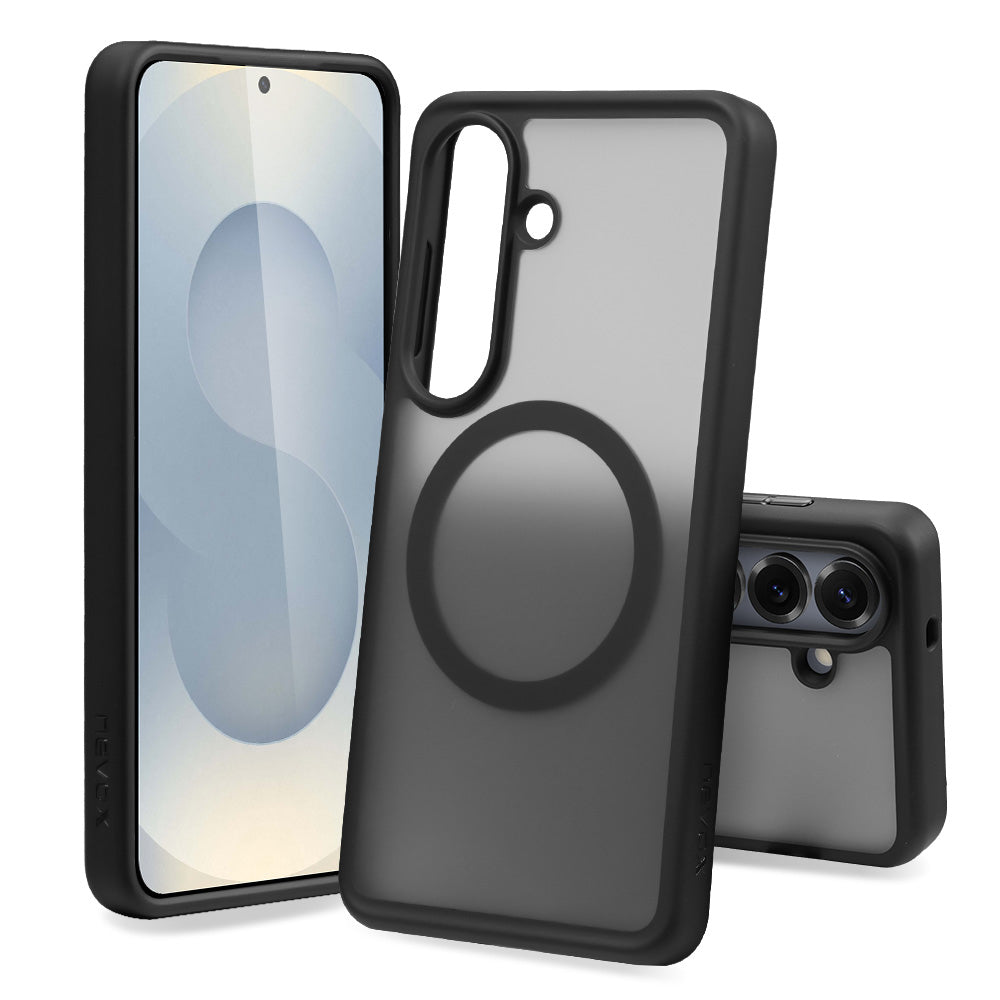 nevox StyleShell Invisio – Backcover – für Samsung Galaxy S26, PC+TPU, schwarz