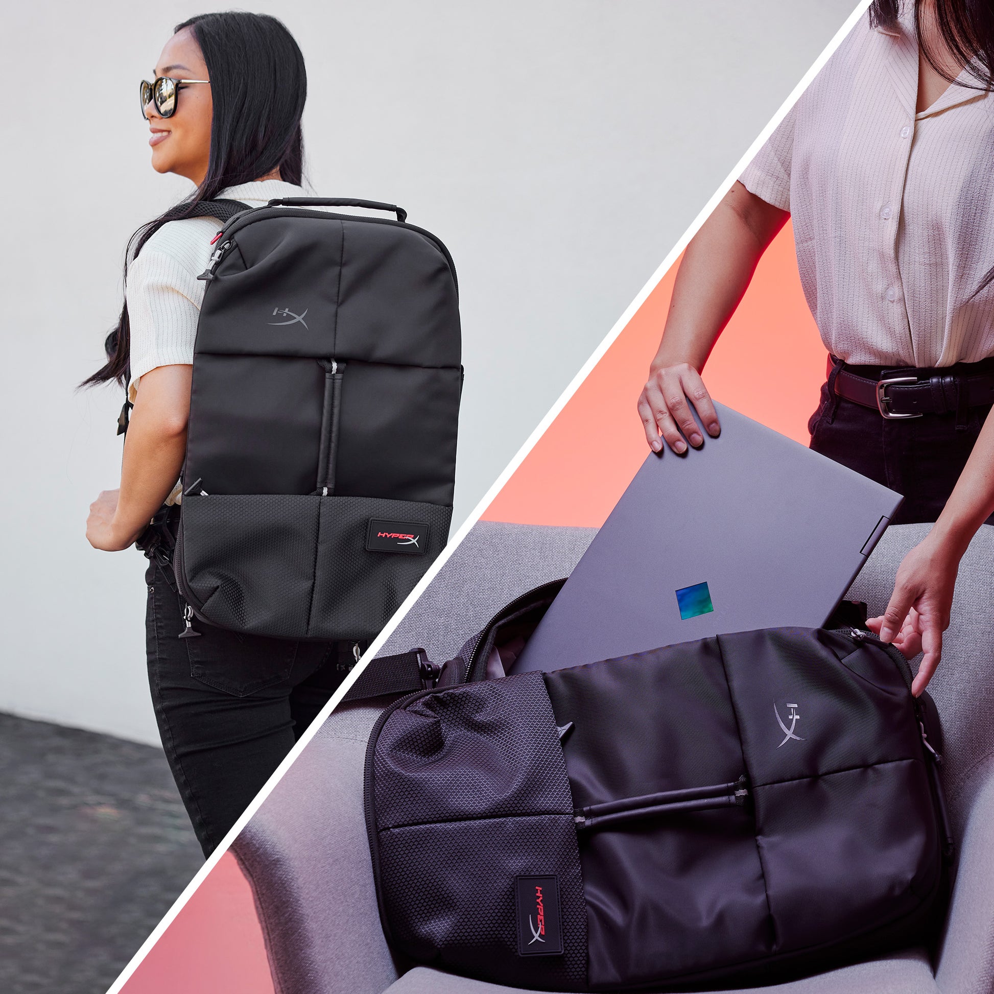 HyperX Knight – Notebook-Rucksack – für 16" Notebook, 23 l, Polyester, Schwarz