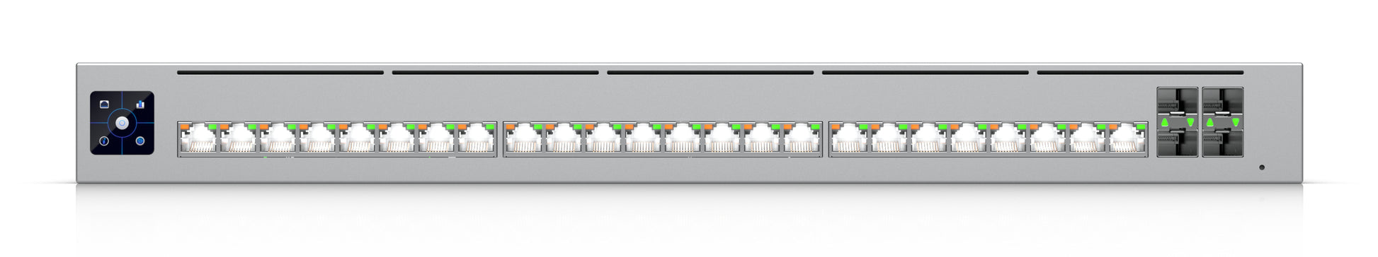 Ubiquiti Managed Switch – 16×10G, 8×2,5G, 2×QSFP28, 4×SFP28, L2/L3, PoE++ 1050 W, 1U