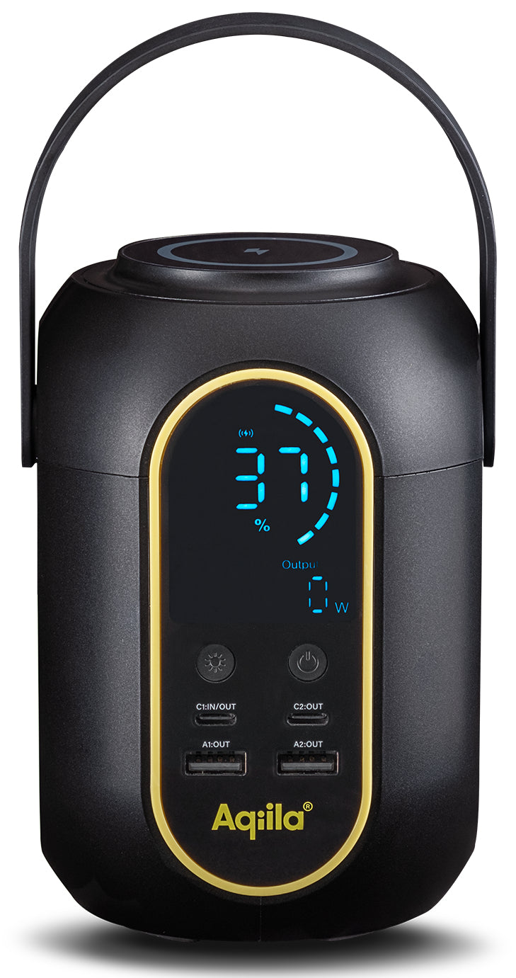 Aqiila Powerbird S140 – Powerstation, 200 Wh, 140 W AC, Li-Ion, LCD, Qi