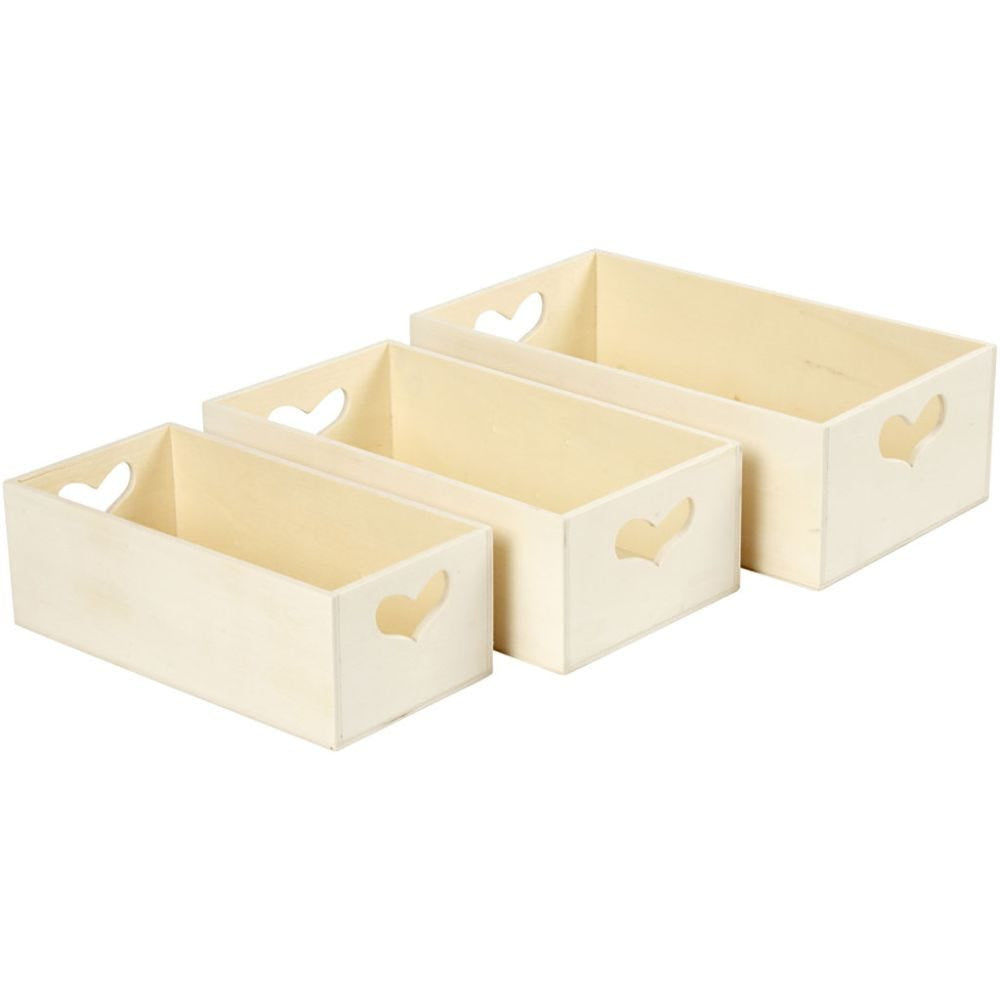Creativ Company Aufbewahrungsbox (ohne Deckel) – Holz – Braun