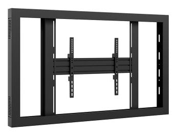 Hagor Enclosure Display-Gehäuse – VESA 600×400 mm, Landschaft, Metall – für 55" TVs – Schwarz