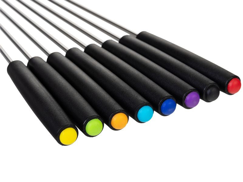 Furber. Furber Fondue-Set – Edelstahl, 1,8 l, 8 Personen, elektrisch – schwarz/silber