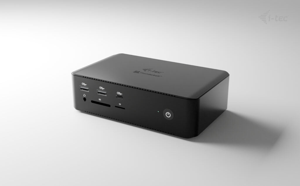 i-tec Quattro Display DS Dockingstation – Thunderbolt 5, 2× HDMI, 4× USB-A, 1× USB-C, 140 W PD, 2,5GbE