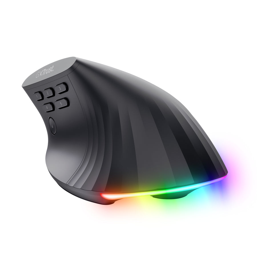 Trust GXT145 Rexxa – Gaming-Maus – Kabelgebunden (USB‑A), 12800 DPI, rechts, Schwarz
