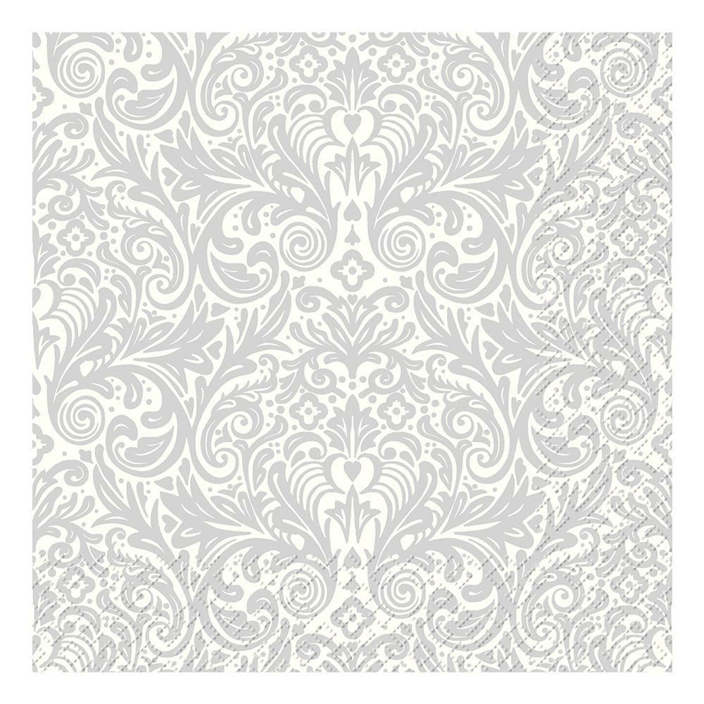 Stewo Servietten Hochzeit hellgrau – 33 × 33 cm, 3-lagig – 20 Stück