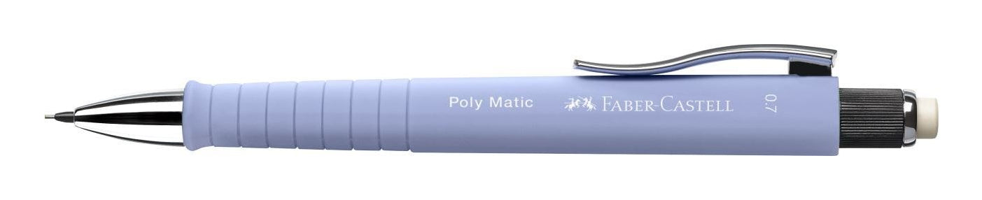 Faber-Castell PolyMatic Druckbleistift – 0,7 mm – Blau – Automatischer Minenvorschub – 1er-Pack