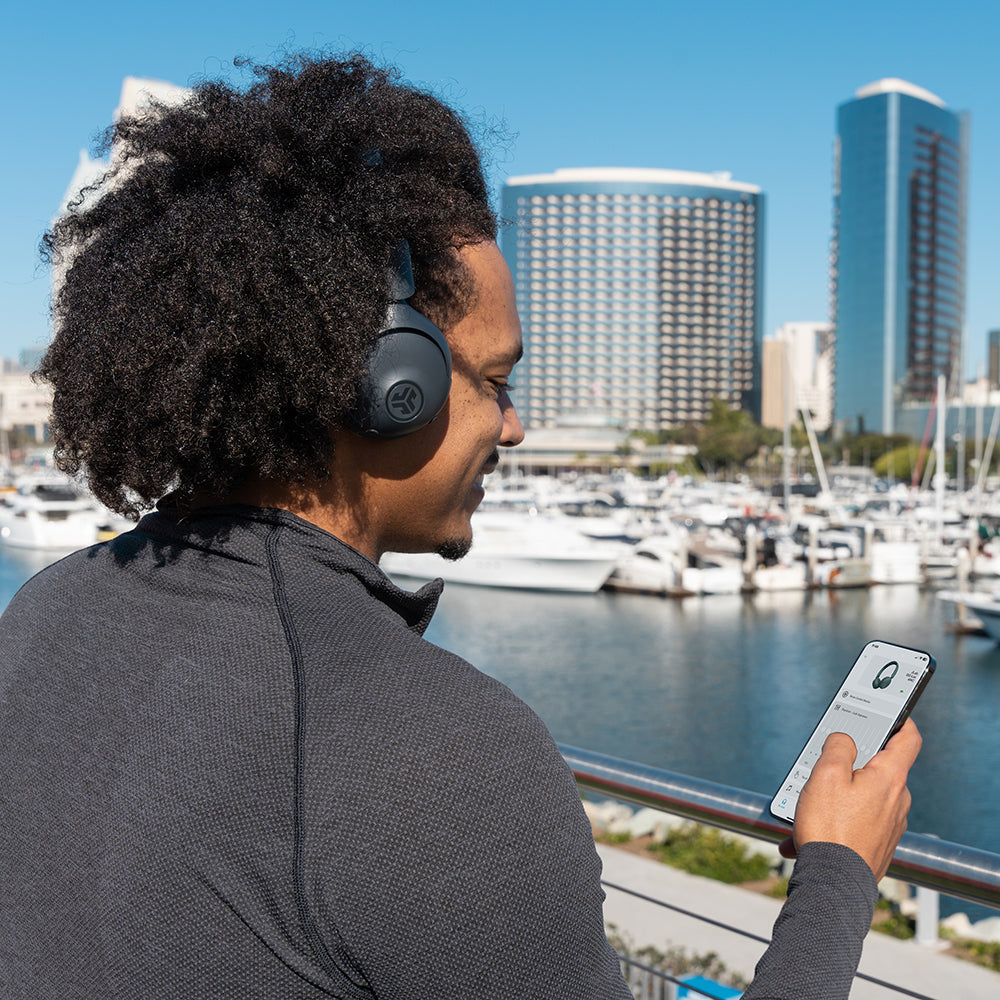 JLab Go Lux IEUHBGOLU – On-Ear Kopfhörer – Bluetooth, ANC, JLab-App, Cloud Foam – Graphit