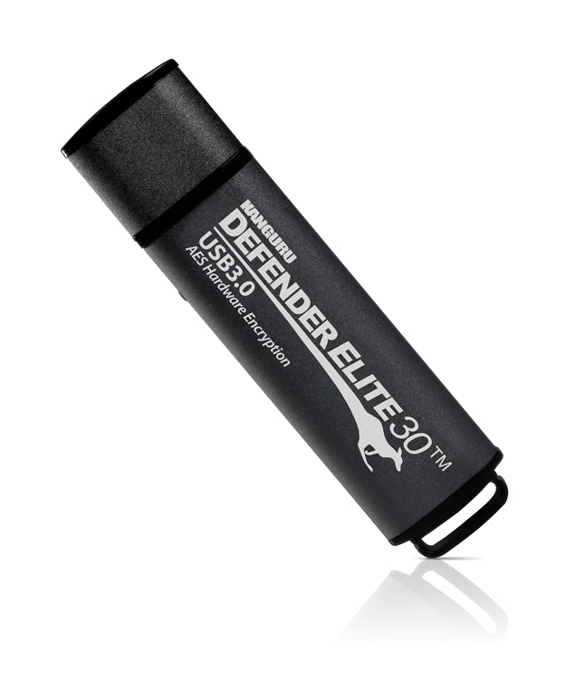 iStorage Kanguru Defender Elite30 – 512 GB, USB 3.2 Gen 1 (USB-A), Hardwareverschlüsselt, Schreibschutz