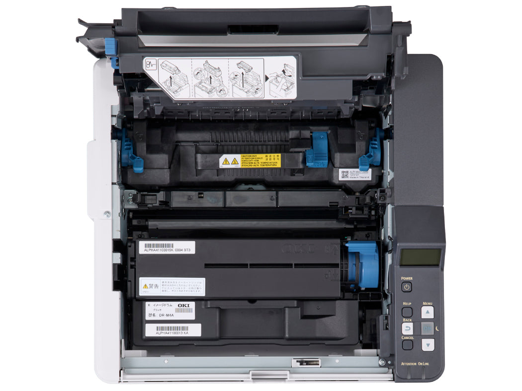OKI B513dn – A4, S/W, Duplex, 45 S./Min., 1200 × 1200 dpi, LAN/USB, Papier: 530 Blatt