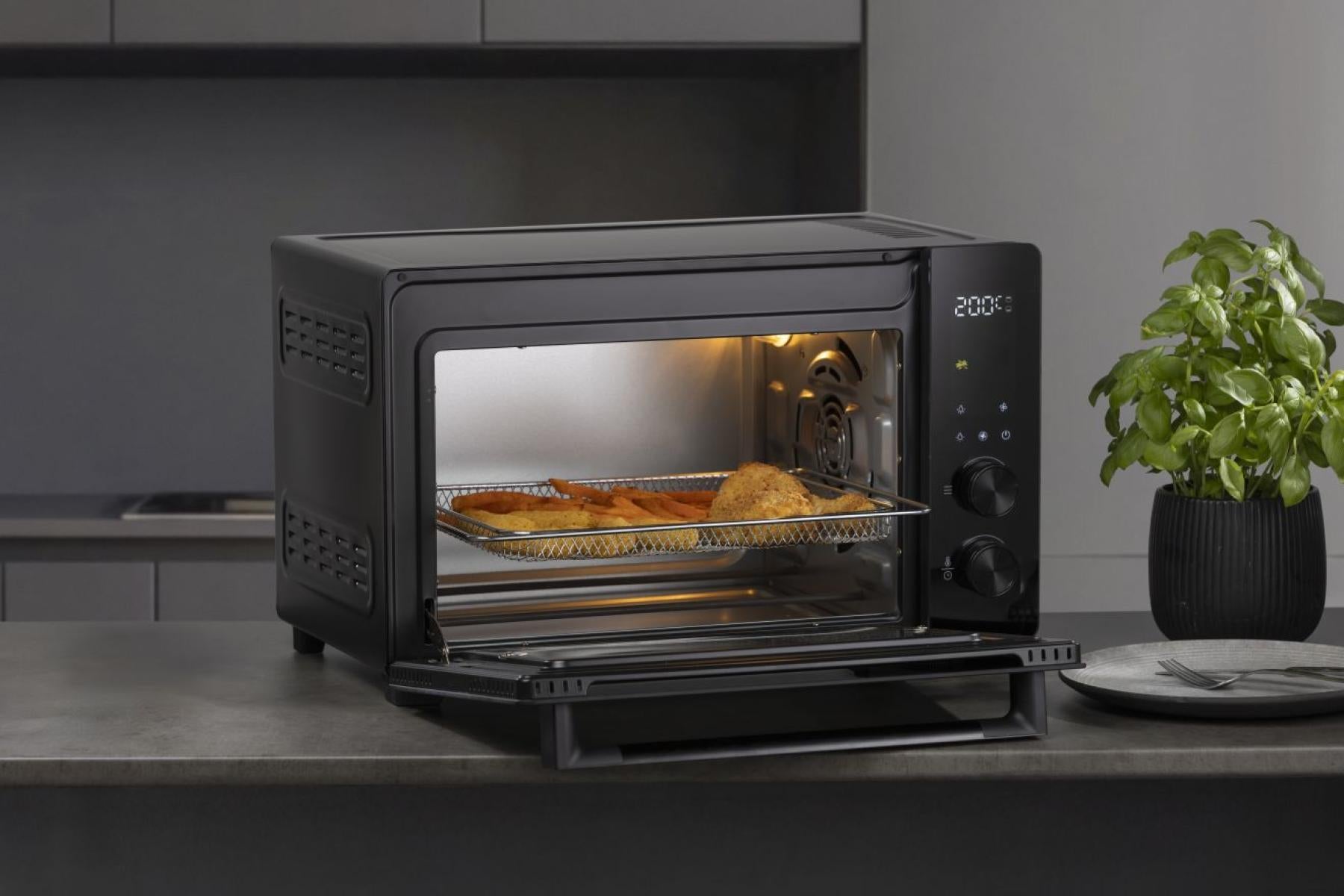 Hisense Mini Ofen HOM30AF – 30 l, 1800 W, Schwarz