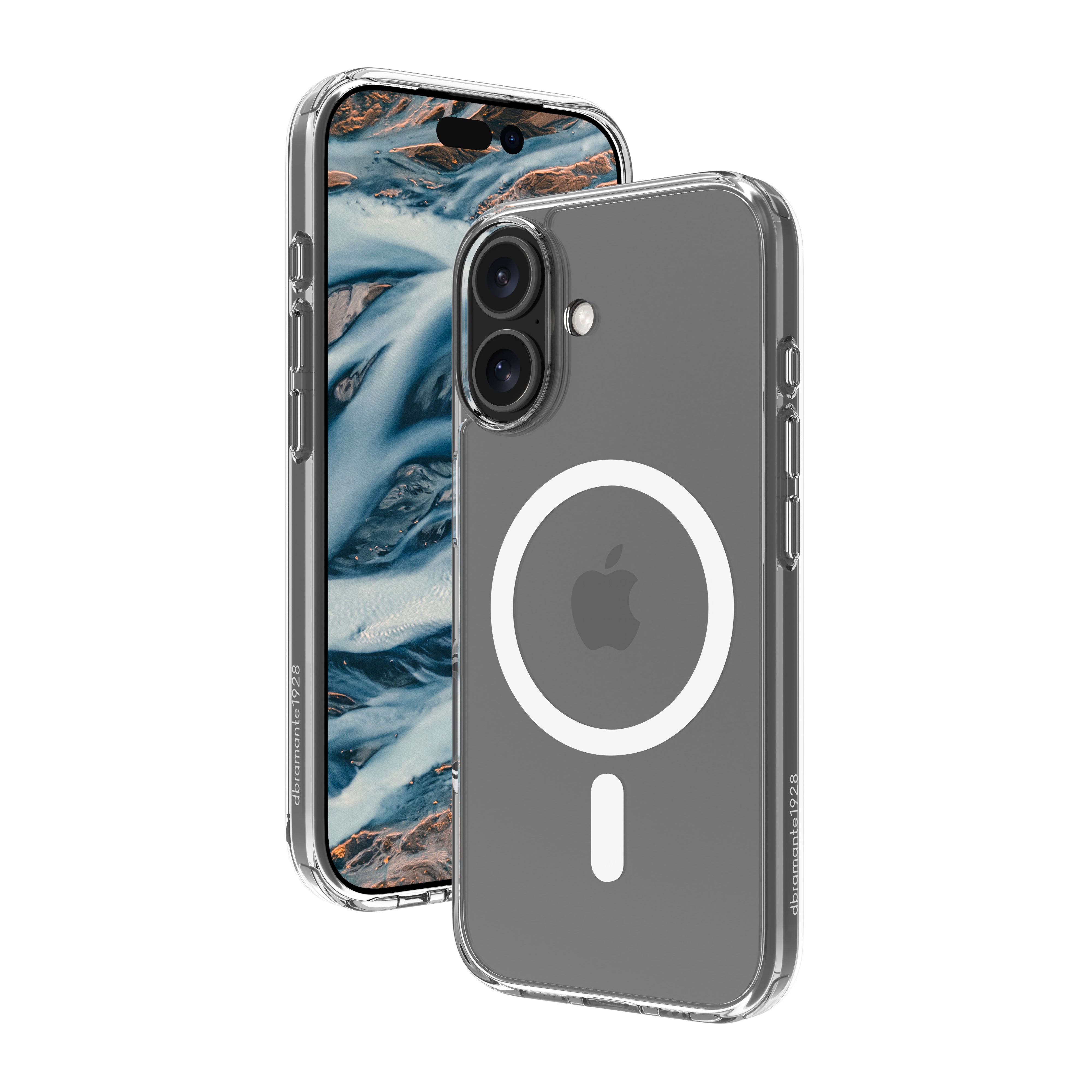 dbramante1928 Backcover – für Apple iPhone 17, MagSafe, Kunststoff, Transparent, bis 3 m sturzsicher