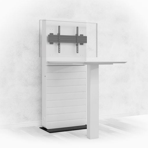 Hagor Bodenständer – 32–55" – VESA 600×400 – bis 50 kg, Diebstahlsicherung – CON-Line FS Table