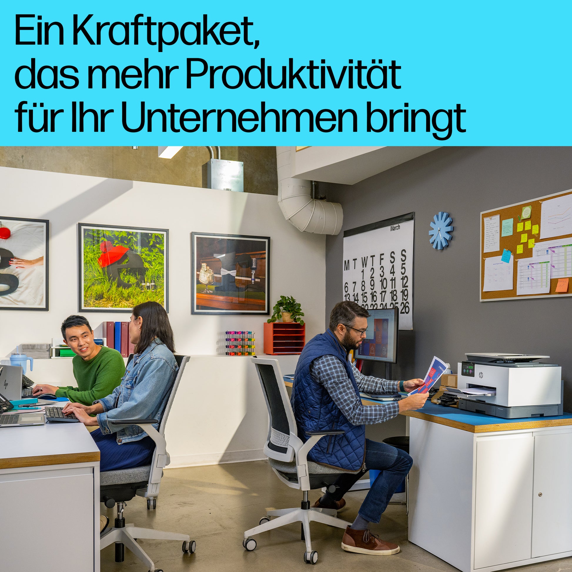 HP Officejet Pro 9130B – Farbiges Tintenstrahl-MFP A4, 3-in-1 – WLAN – Duplex
