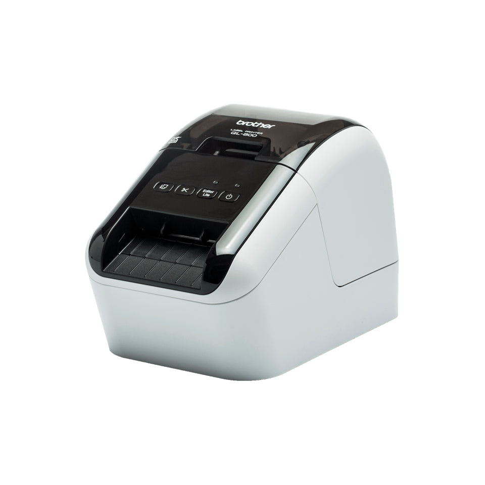 Brother Etikettendrucker (Thermodirekt), 62 mm, 300×600 dpi, 148 mm/s, USB, 2-farbig (Schwarz/Rot), DK