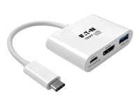 Tripp Lite U444-06N-HU-C Multiport-Adapter – USB-C, 1× HDMI, 1× USB-A, 60 W PD