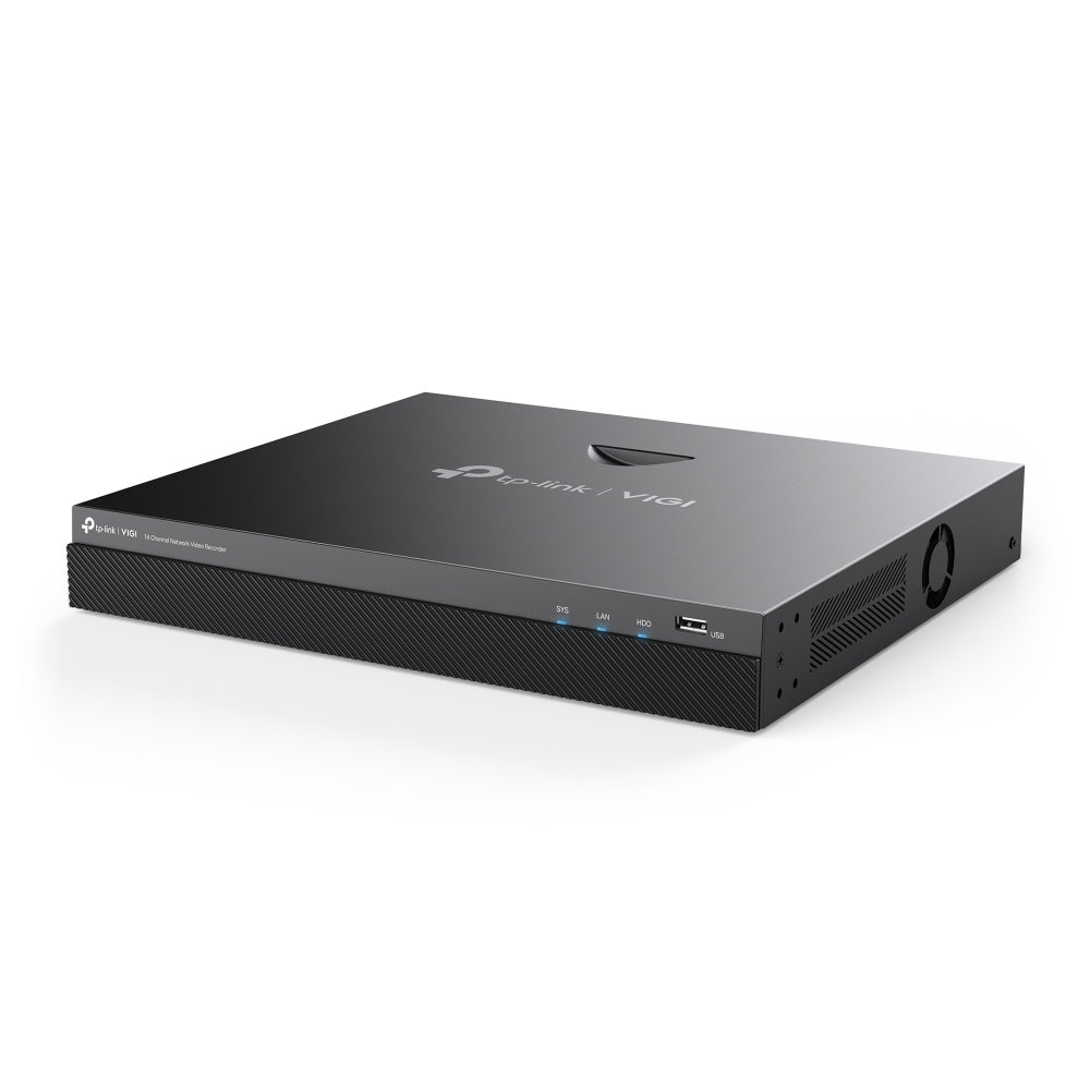 TP-Link VIGI NVR2016H NVR – 16-Kanal PoE – 4K-HDMI-Ausgang – 2× SATA, bis 10 TB – H.265+