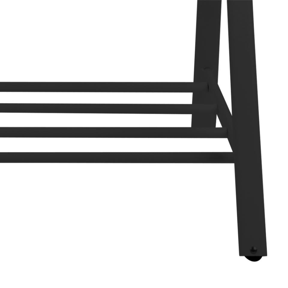 Actona Garderobenständer – Stahl, Schwarz, 117 × 59 × 165 cm