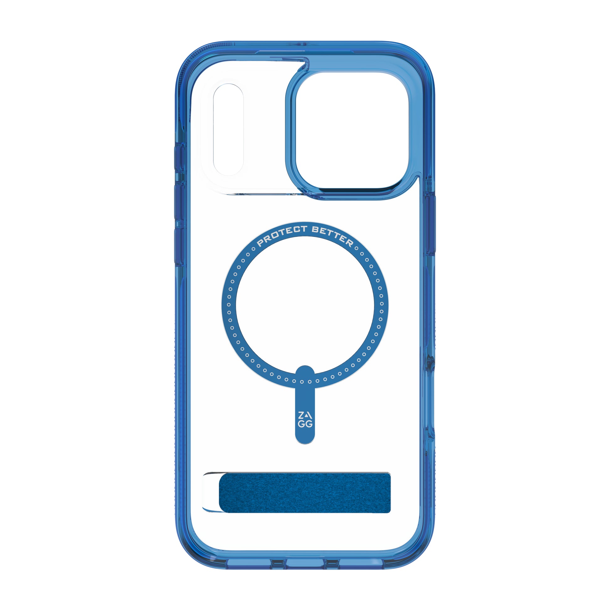 ZAGG Santa Cruz Snap Backcover – für Apple iPhone 17 Pro Max, Graphen, Blau/Transparent, bis 4 m sturzsicher