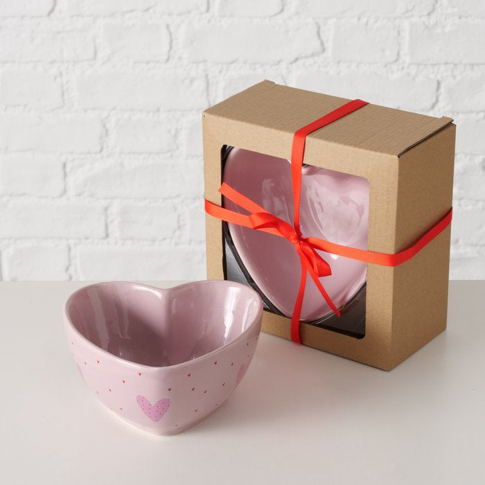 Boltze Müslischale – 14,2 × 14,2 × 7,0 cm, Keramik, Rosa, spülmaschinenfest