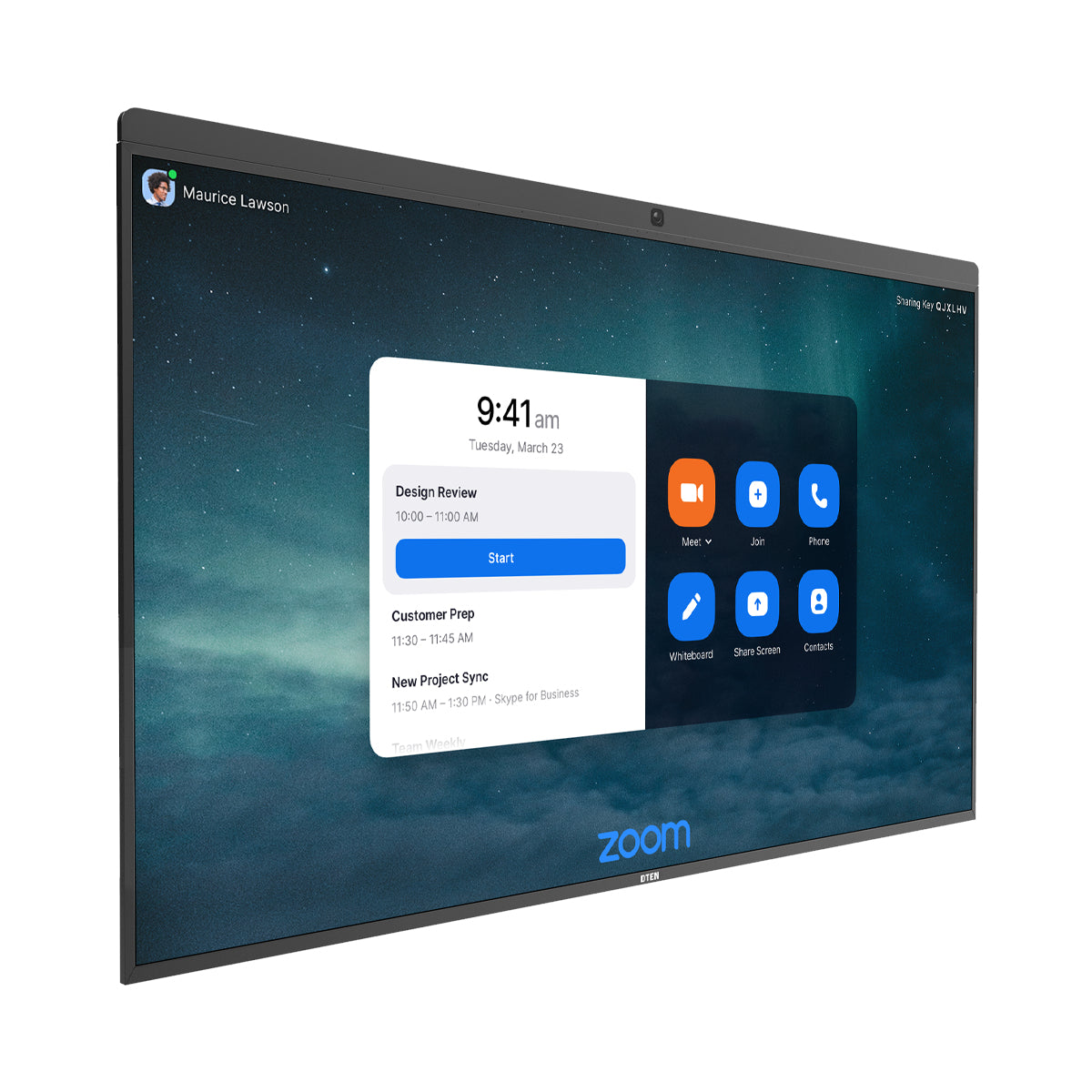 DTEN DBR1455E – 55" Touch, 3840 × 2160 (4K), Webcam, LAN