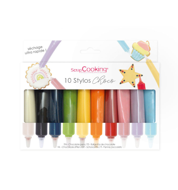 ScrapCooking Gebrauchsfertiger Farbguss Stift Mehrfarbig – 50 g
