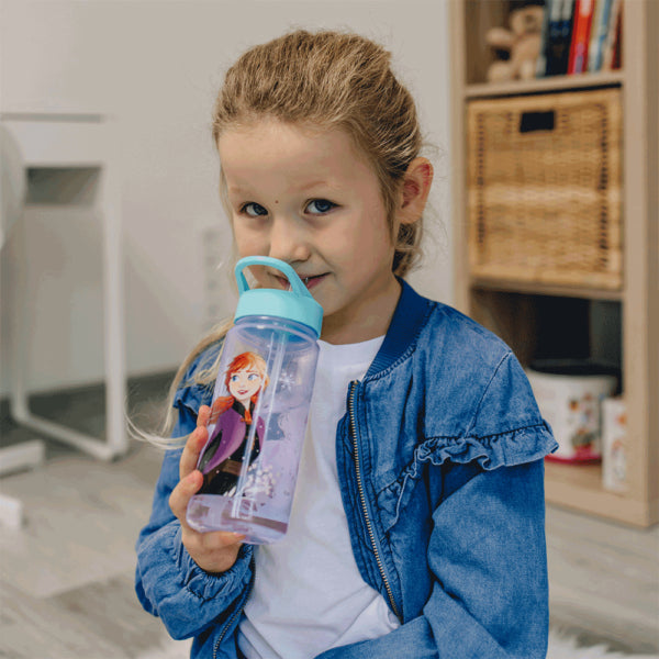 Scooli Aero Kindertrinkflasche 500 ml – mit Strohhalm, BPA-frei, Frozen