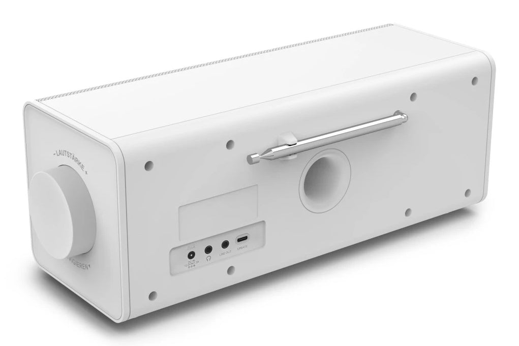Hama DR2002 – Radiowecker DAB+/UKW, Bluetooth, 2 Weckzeiten – Weiss