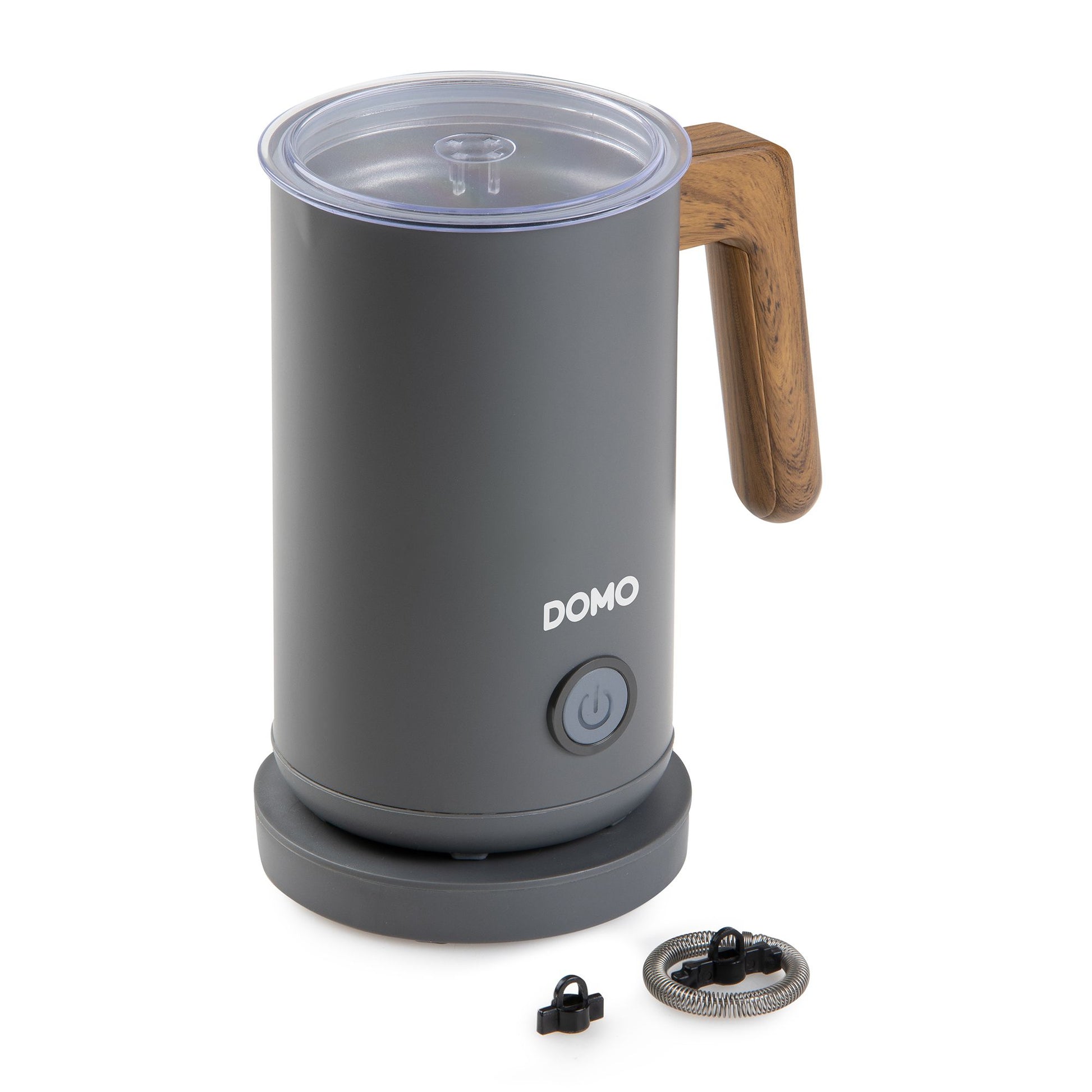 Domo Milchaufschäumer DO745MF – 300 ml, 500 W, Teflonbeschichtet – Grau