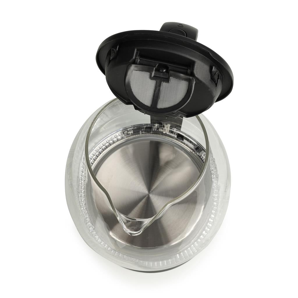Tristar Wasserkocher WK-3405 – 1,7 l, Glas, 2200 W, Schwarz, 360°-Sockel