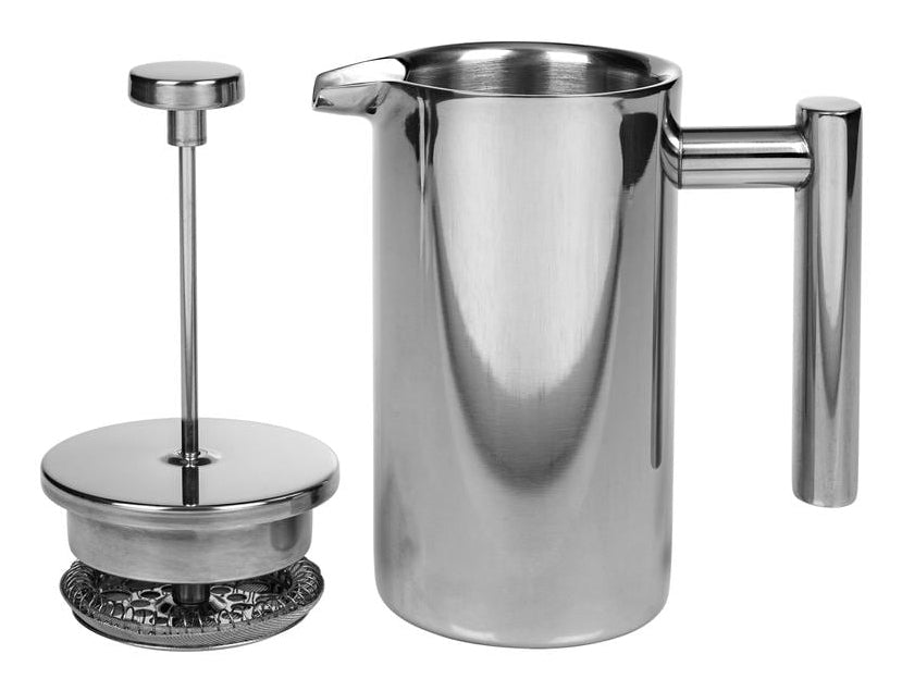Furber. Furber French Press / Kaffeebereiter – 0,4 l, 3 Tassen, Edelstahl, 14 × 16,5 × 7,5 cm