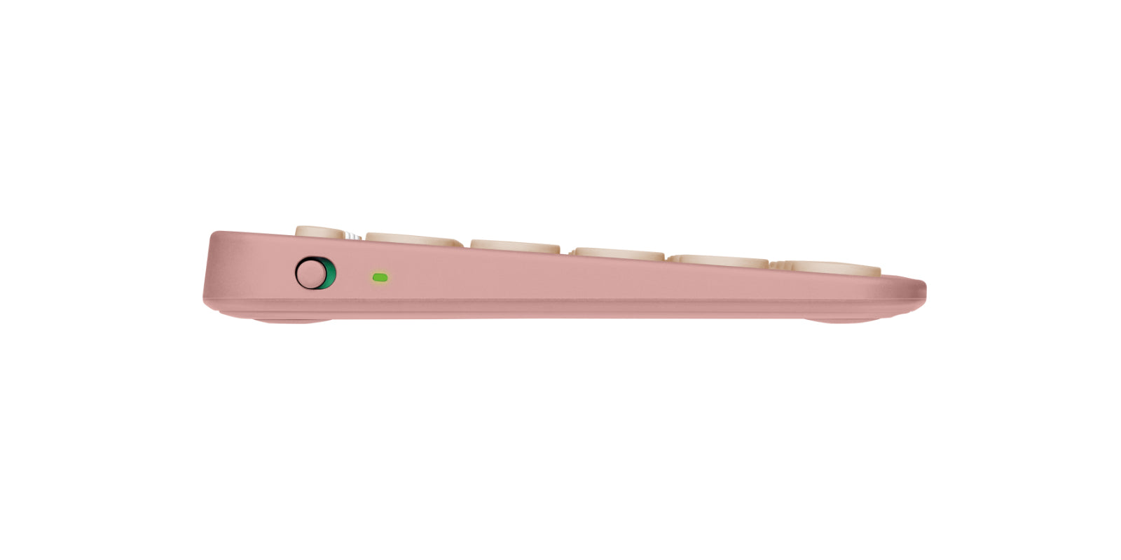 Logitech Pebble Keys 2 K380s – Tastatur, kabellos (Bluetooth), DE-Layout (DE), Multi-Device, Rosa