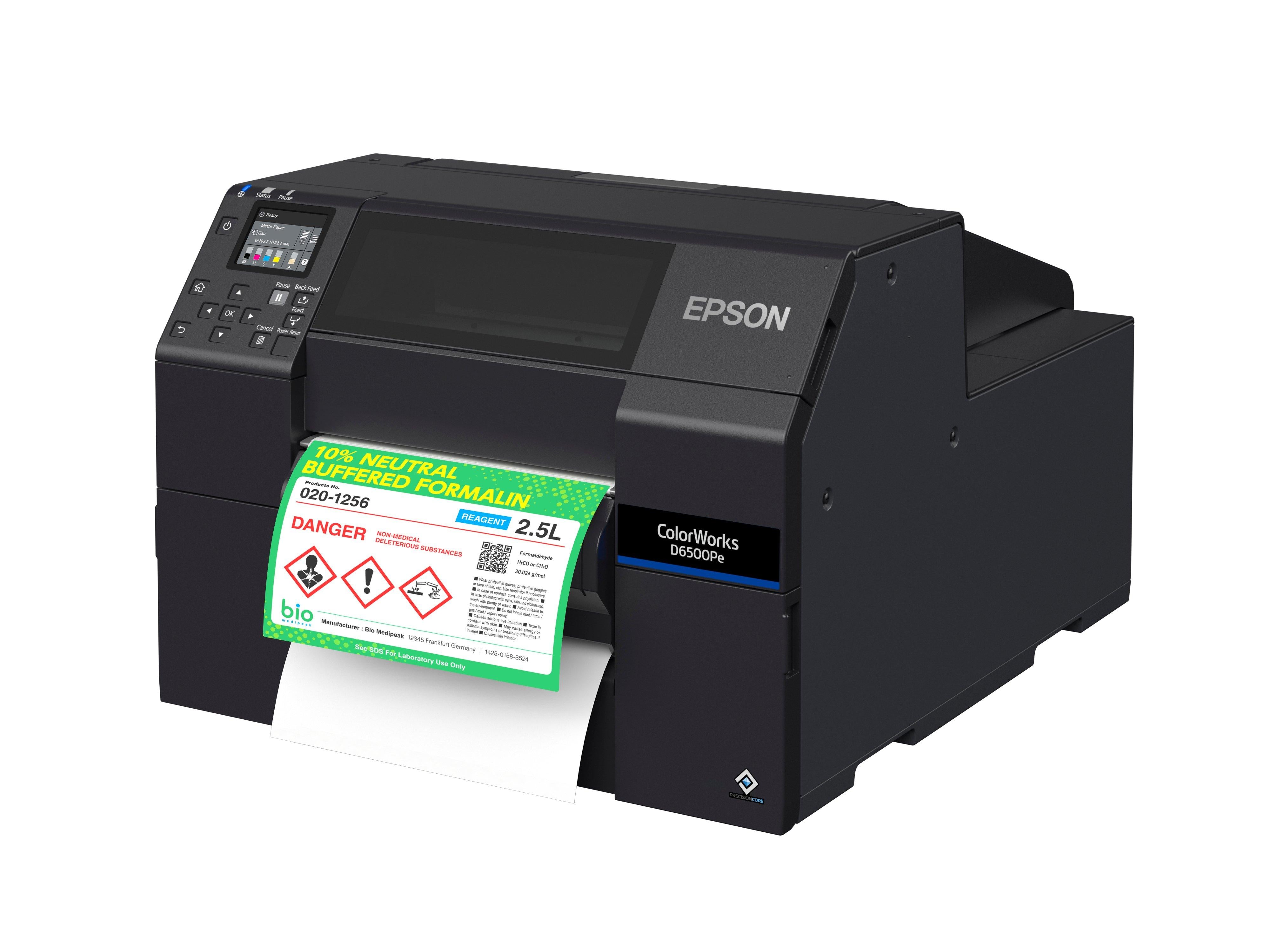 Epson ColorWorks CW-D6500PE – Farbetikettendrucker, Tintenstrahl, bis 216 mm, 85 mm/s