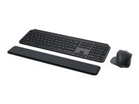 Logitech Desktop MX Keys S – Tastatur, kabellos (Bluetooth/2,4 GHz), DE-Layout (DE), Dunkelgrau