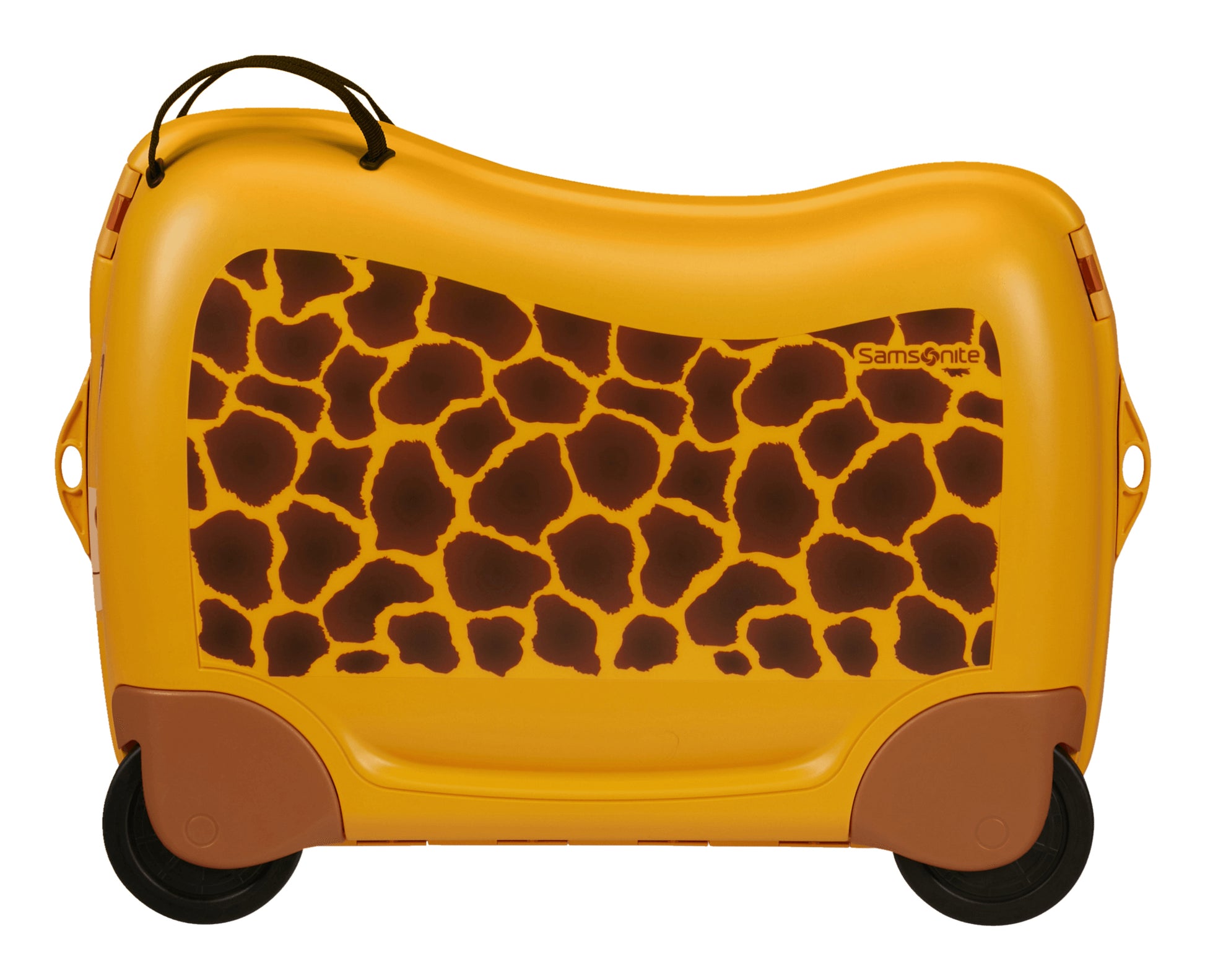 Samsonite Ride-on-Kindertrolley Dream2Go Rider Handgepäck – 30 l, 4 Rollen, Giraffenmuster, 52 × 38 × 21 cm