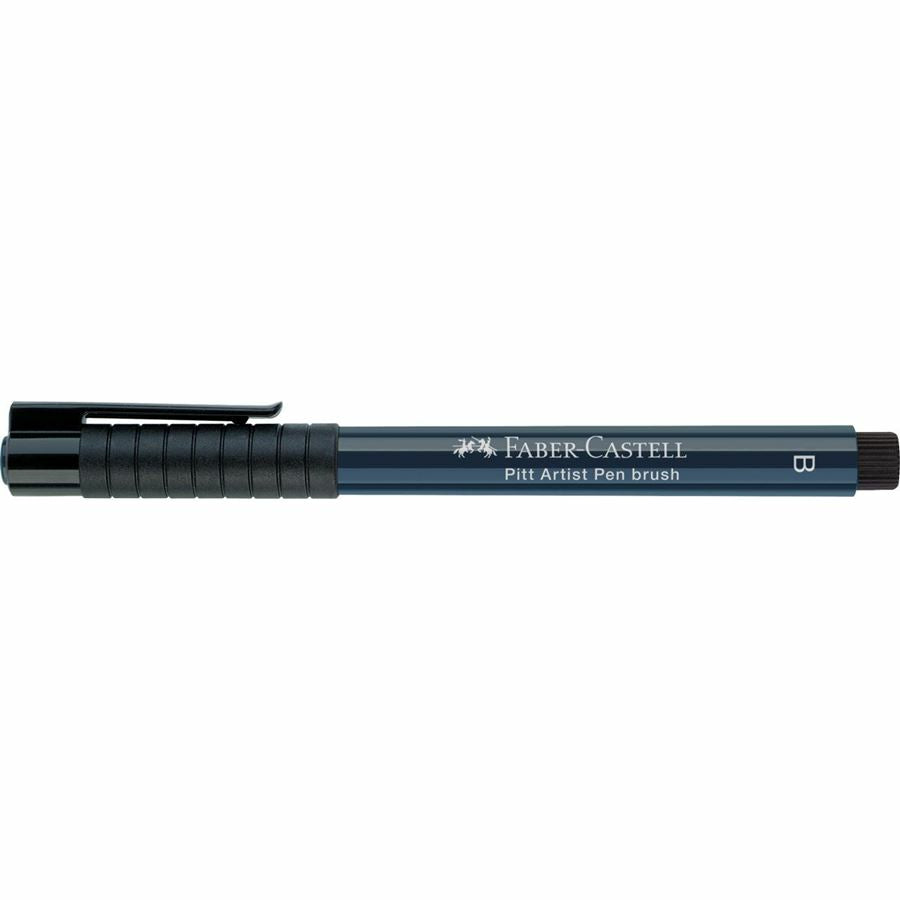 Faber-Castell Pitt Artist Pen Brush Pen – 2,5 mm, pigmentiert, wasserfest, permanent, indigo