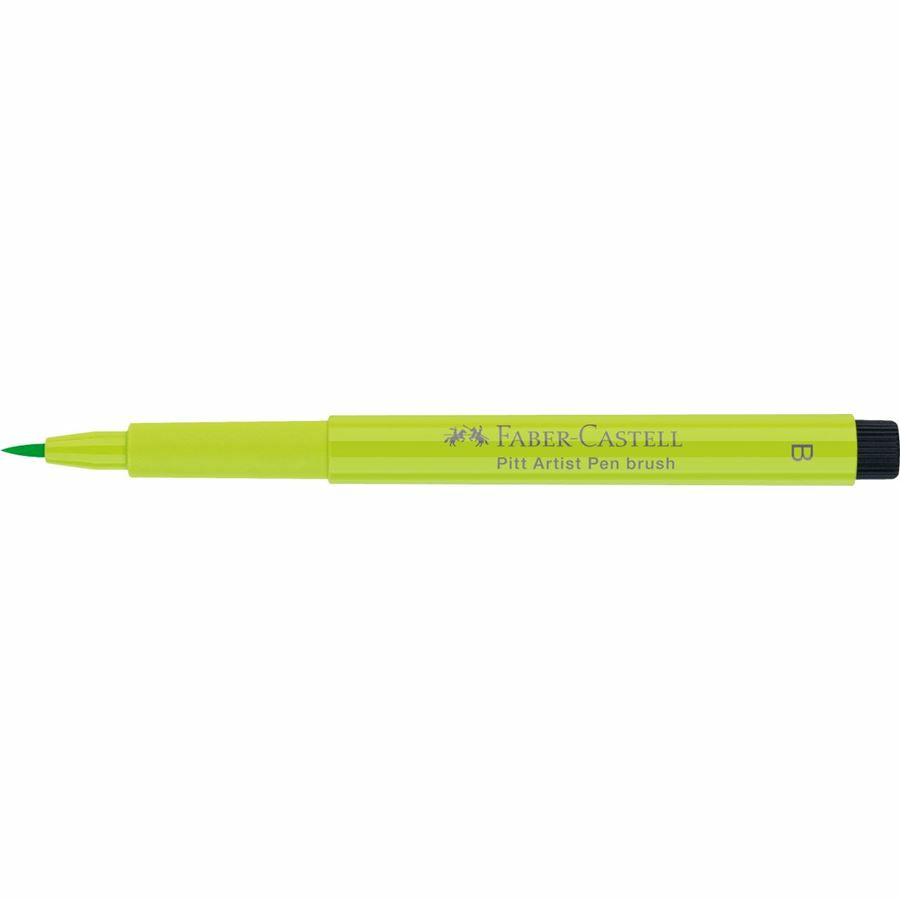Faber-Castell Pitt Artist Pen Pinselstift – 2,5 mm, pigmentiert, wasserfest, hellgrün