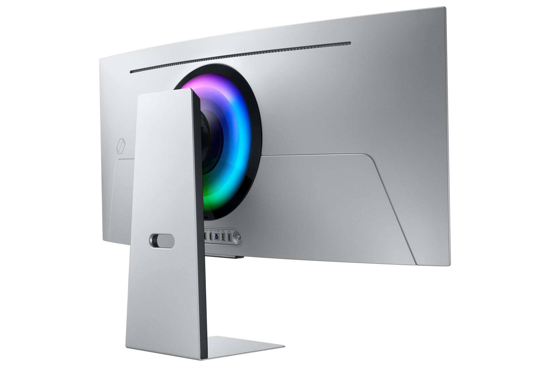 Samsung G85SD (S34DG850SU) – Monitor, 34", OLED, 175 Hz, 250 cd/m², Tizen, Silber