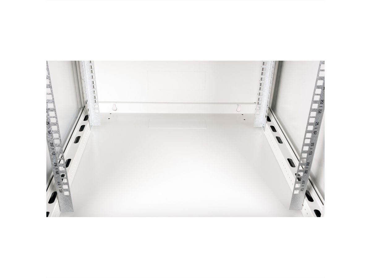 ROLINE Basic Plus – 19" Wandverteiler 9U, IP20, abschliessbar, 600 × 600 × 512 mm, lichtgrau