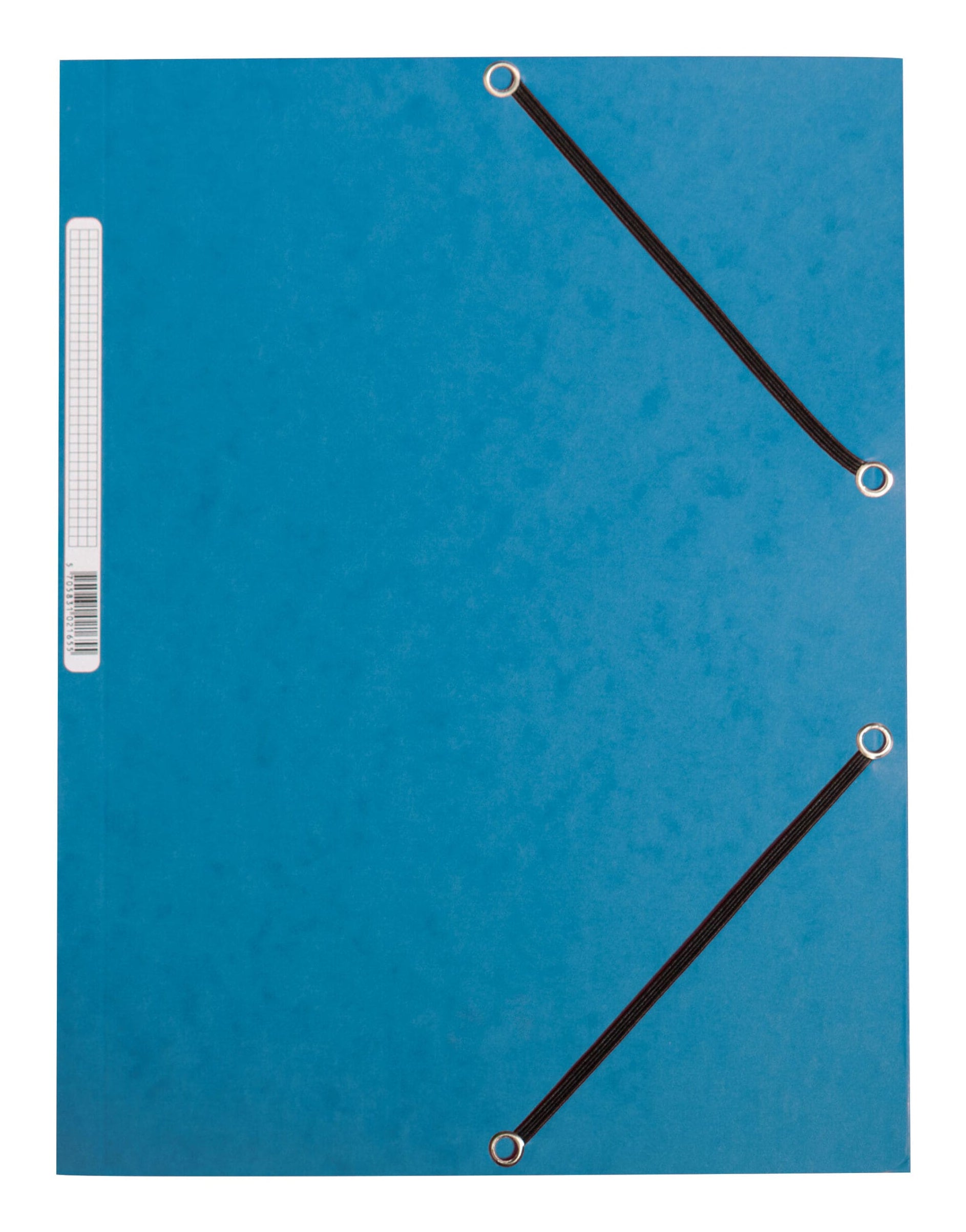 Q-CONNECT Sammelmappe für A4, Karton, Blau, mit Gummizug