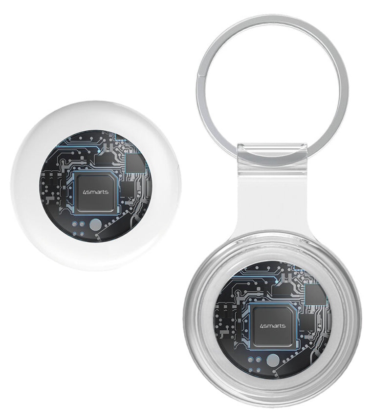 4smarts Bluetooth-Tracker Skytag – für Apple Find My-App, 95 × 105 × 15 mm, Weiss, 40 g