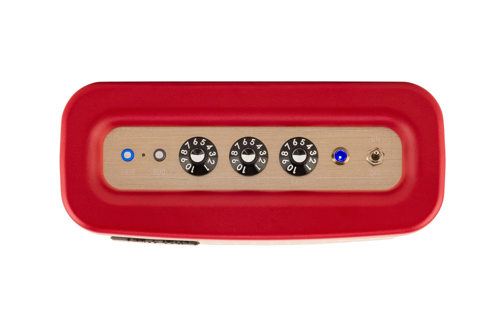 Fender Newport 2 – Bluetooth-Lautsprecher – 12 h Akku, 30 W, Bluetooth 5.0, Champagner, Rot