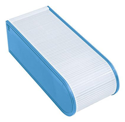 Wedo Karteikasten A8 quer, blau transparent, Kunststoff – 100 Stück