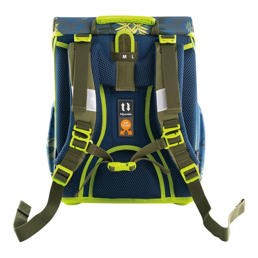 Eberhard Faber EFAlino – 4-teiliges Schulrucksack-Set, Dinosaurier, 18 l, 33,5×40×24 cm
