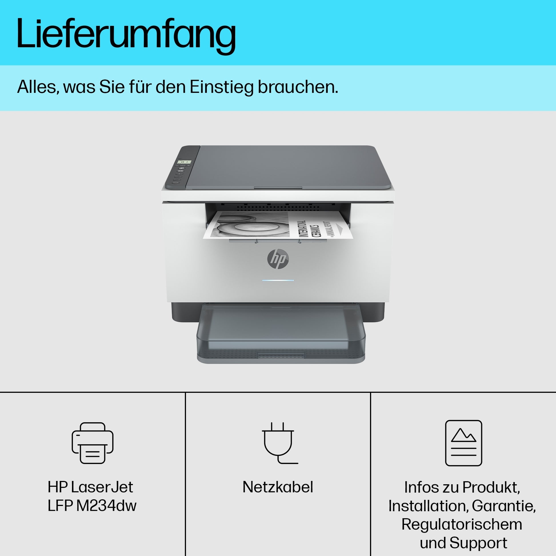 HP LaserJet MFP M234dw – Drucken, Scannen, Kopieren