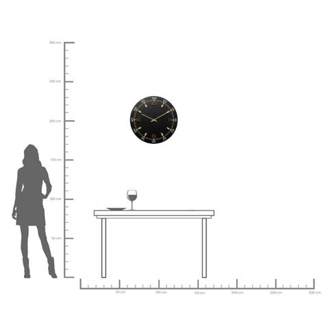 KARE Milk Bar Wanduhr – Analog, Ø 60 cm, Holz