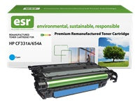 esr 654A (CF331A) Cyan Toner – kompatibel – 15'000 Seiten – für HP