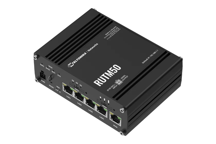 Teltonika RUTM50 – WLAN-Router – Wi-Fi 5 Dual-Band (2,4/5 GHz), 867 Mbit/s