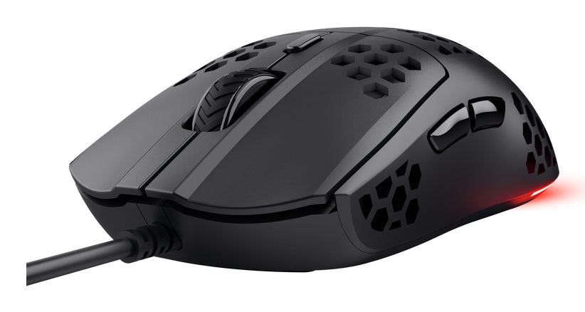 Trust GXT 928 Helox – Gaming-Maus – Kabelgebunden (USB-A), 6400 DPI, RGB-Beleuchtung, rechts, Schwarz