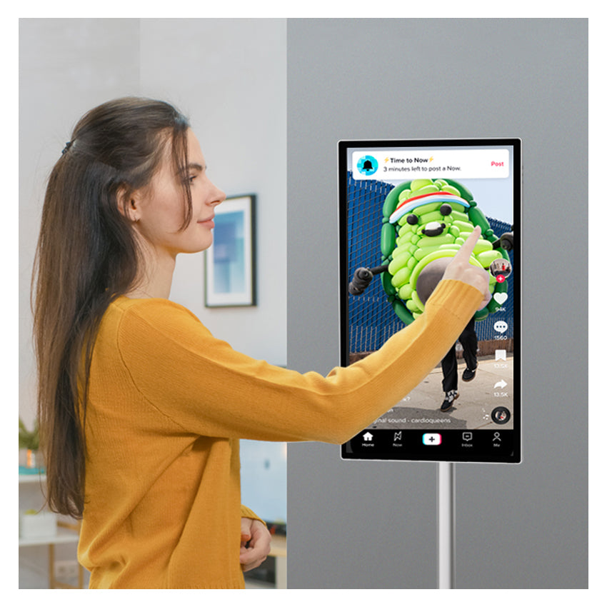 LC-Power Tragbarer Monitor – LC-M32S4K, 3840 × 2160, Silber